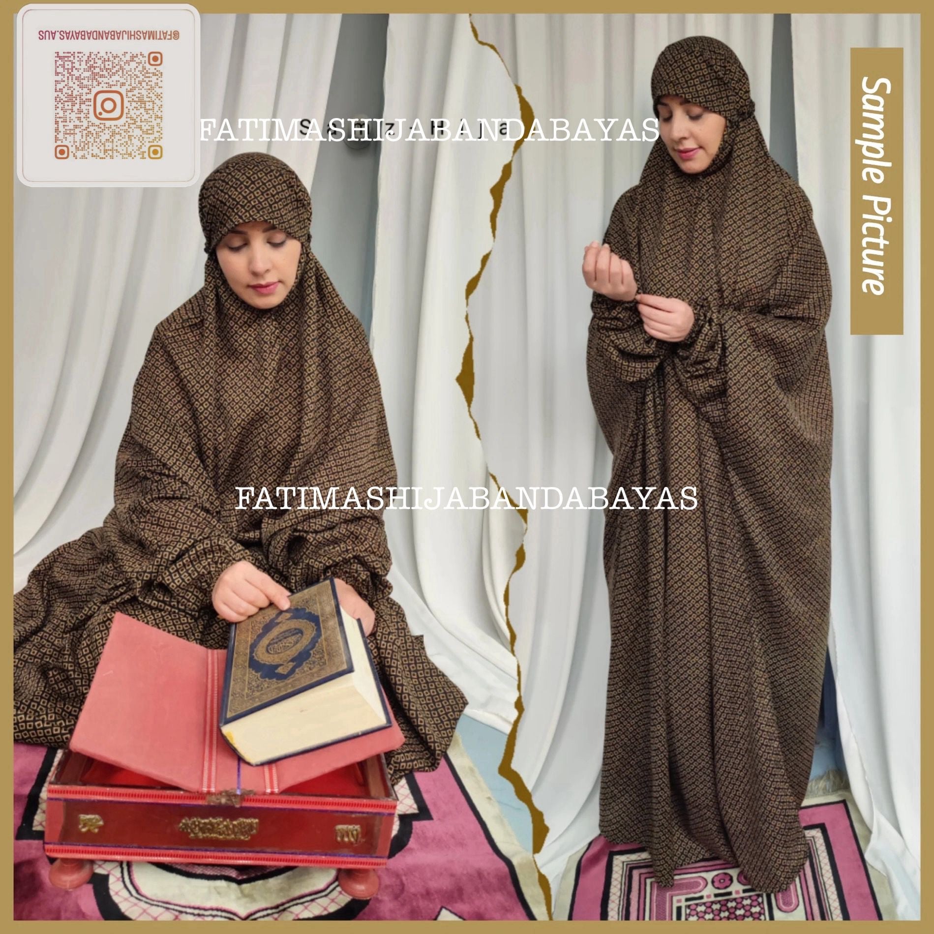 Arabic Design Namaz Chadar image 2