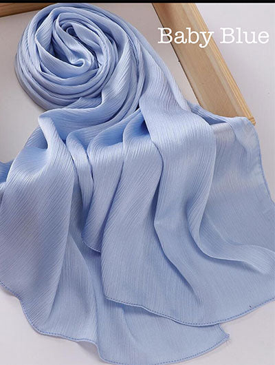 Silk Satin Crinkle Hijabs image 1