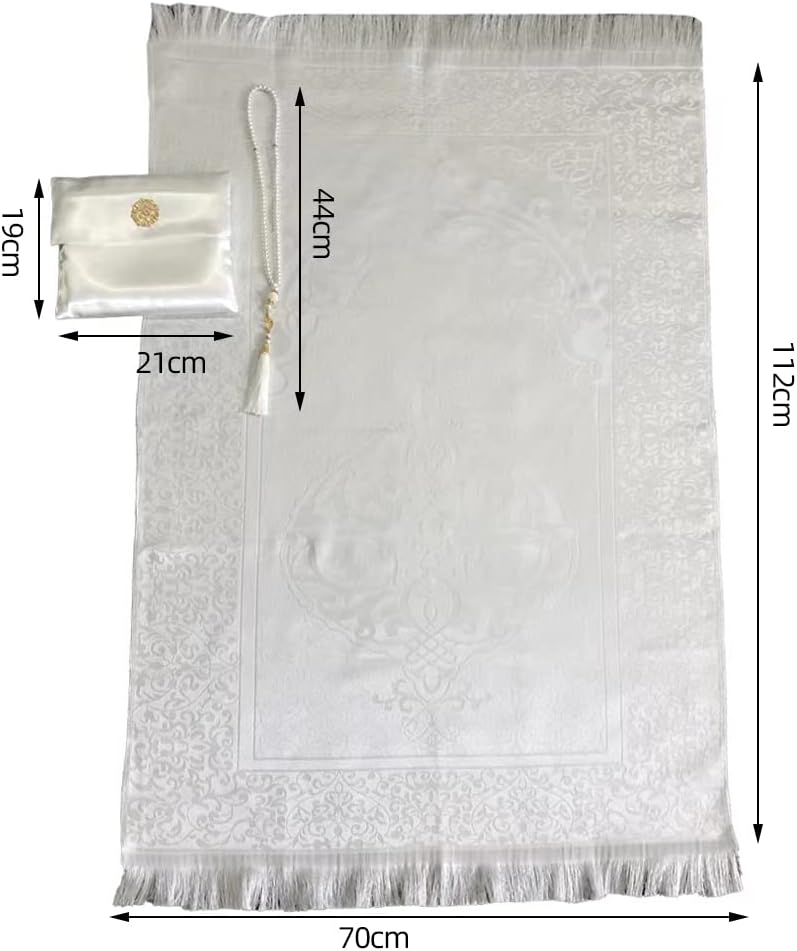 Pocket Prayer Mat with Bag and Beads