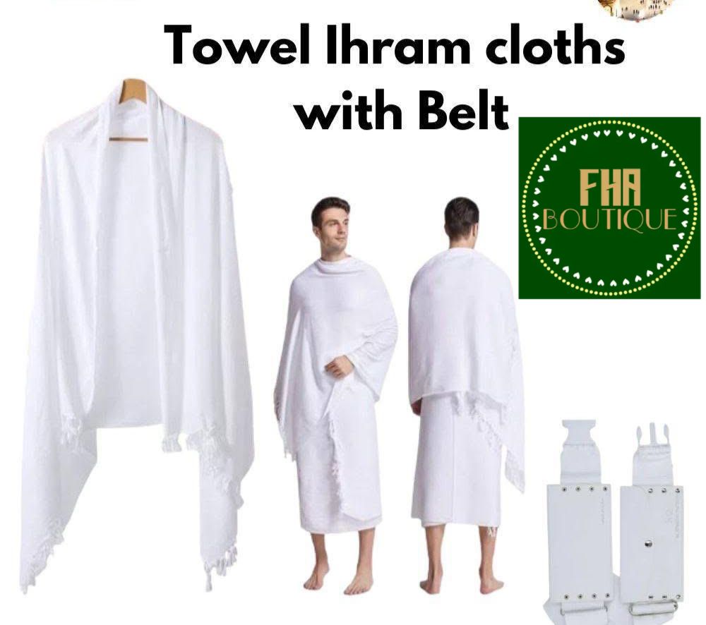 Premium 2-Piece Ihram with Belt image 1