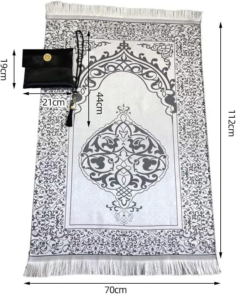 Pocket Prayer Mat with Bag and Beads