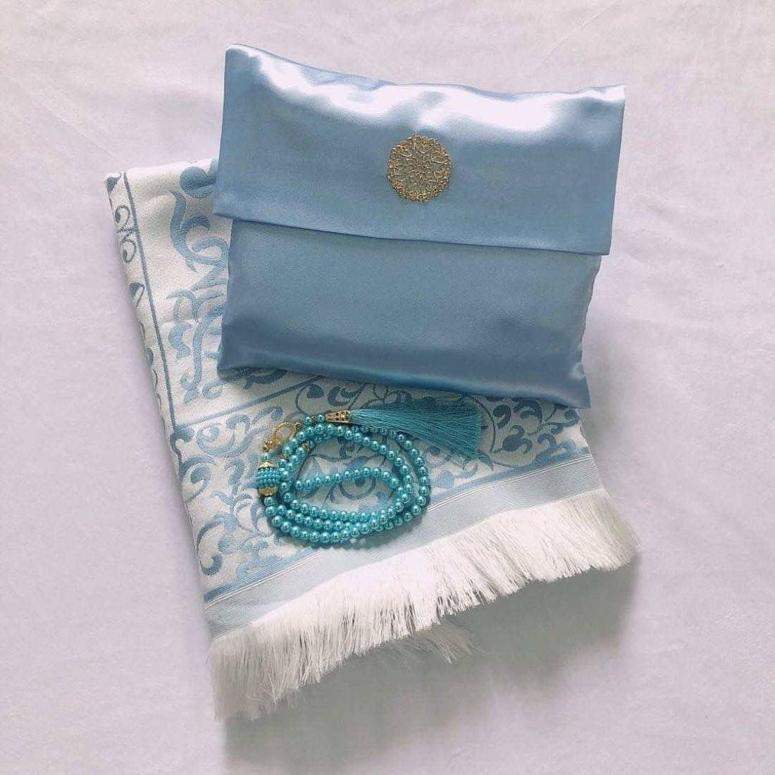 Pocket Prayer Mat with Bag and Beads