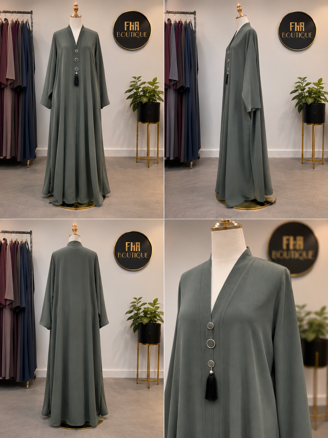 Closed Buttoned Abaya