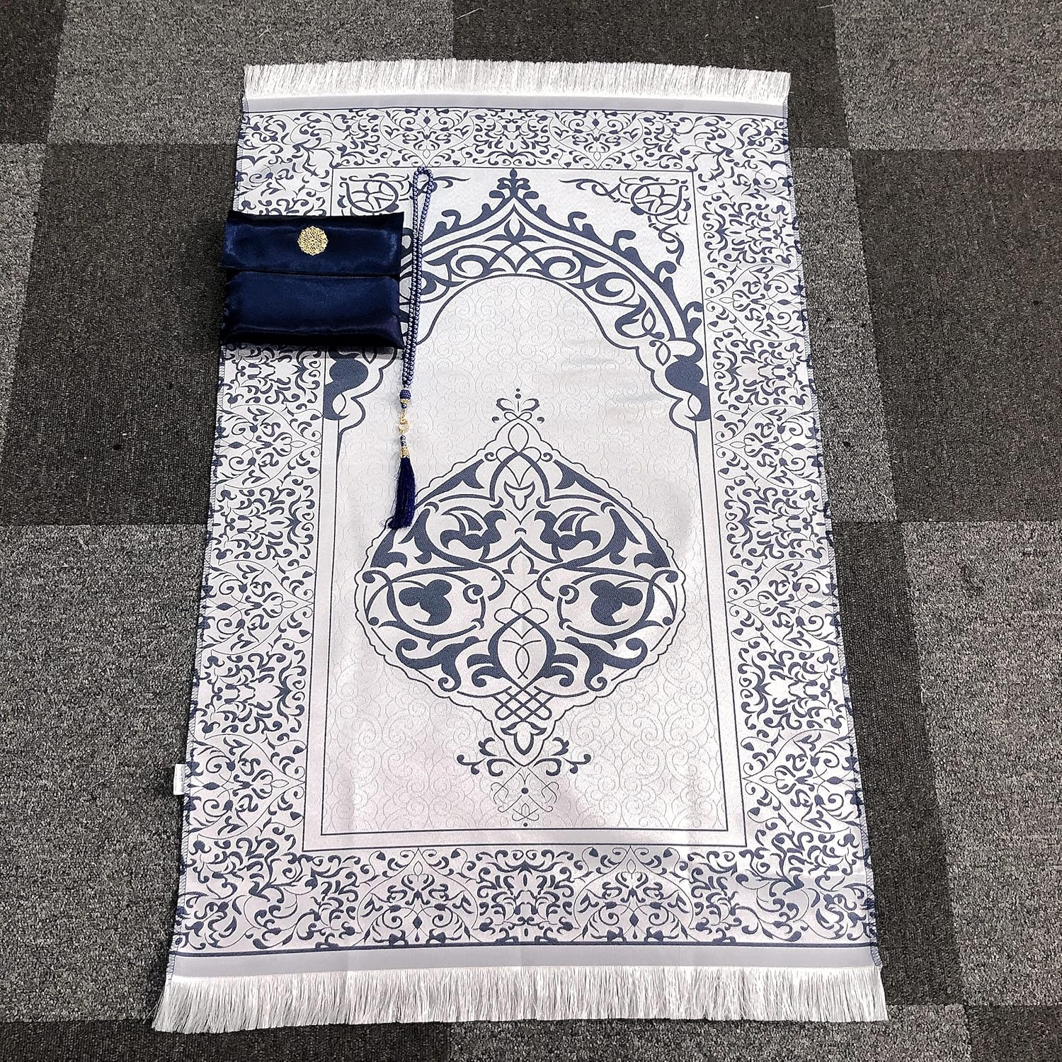 Pocket Prayer Mat with Bag and Beads