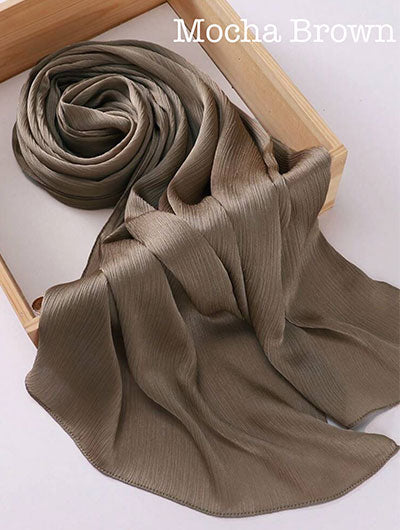 Silk Satin Crinkle Hijabs image 0