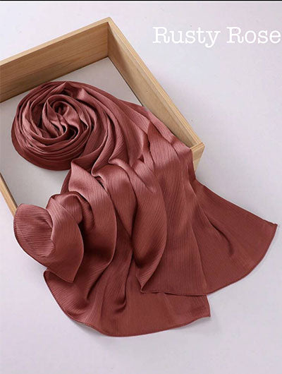 Silk Satin Crinkle Hijabs image 6