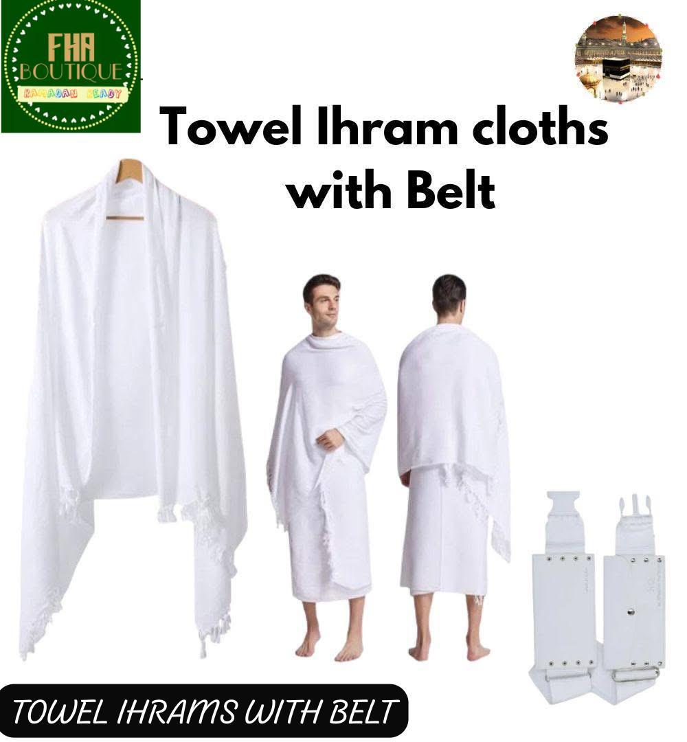 Premium 2-Piece Ihram with Belt image 4