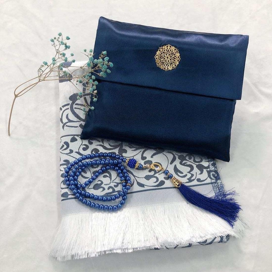 Pocket Prayer Mat with Bag and Beads